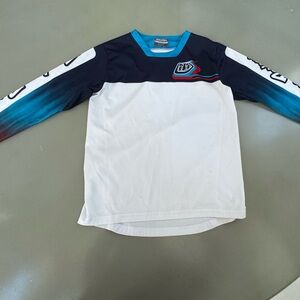Troy Lee Designs Kids Shirt - White and Blue